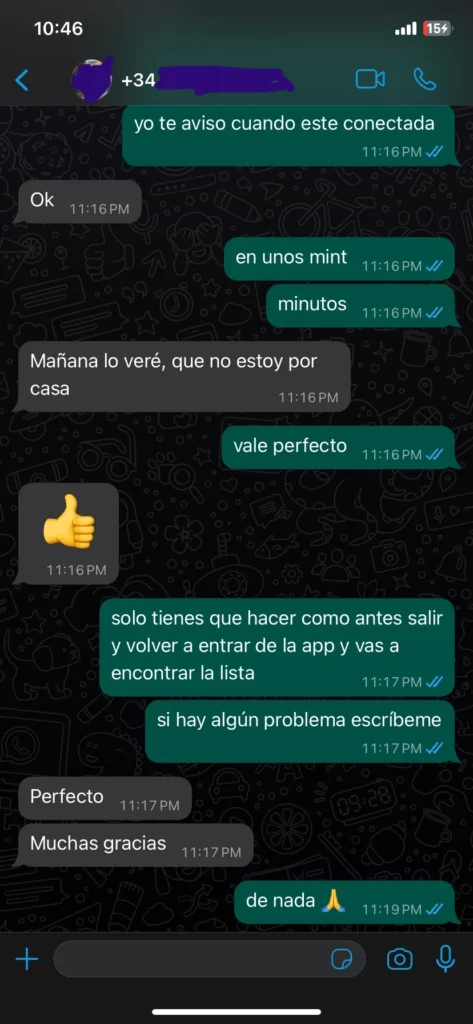 Reseñas de WhatsApp sobre IPTV Euro - Opiniones reales de clientes