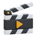 Logo de claqueta en IPTV Euro - Películas premium en 4K
